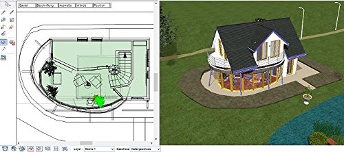 CADarchitekt V.3 Professional - 3D Hausplaner Architektur Software / 2D Grundriss Programm -